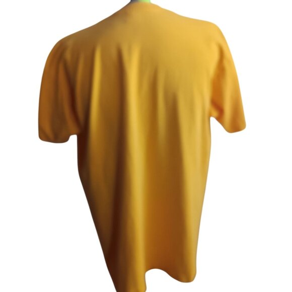 XXL Vtg Fruit Of The Loom Yellow Short Sleeve Crewneck T-Shirt Cotton Made USA - Picture 8 of 8